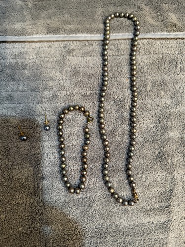 Set collana bracciale perle - collana,