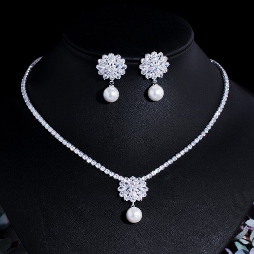 Collana sposa goccia perle - goccia,