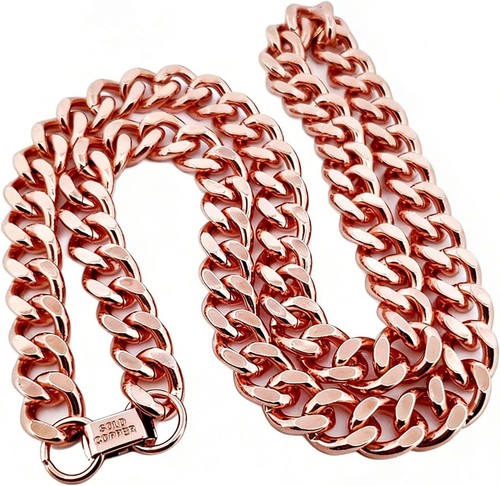 Collana maglia cubana rame - 1,
