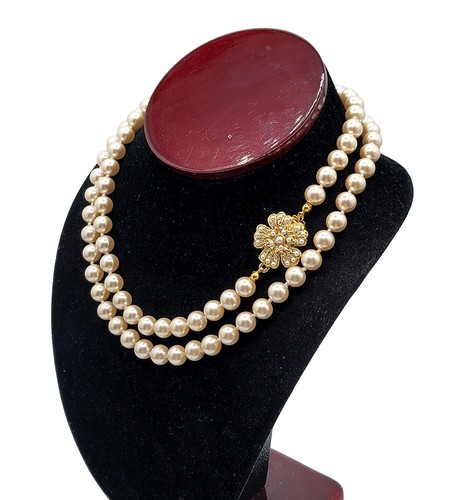 Collana vintage 8mm perle - collana,