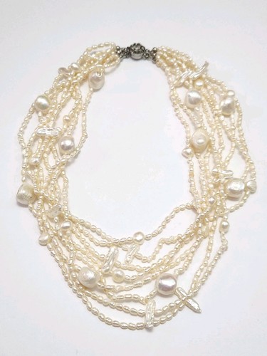 Collana perle acqua dolce - collana,