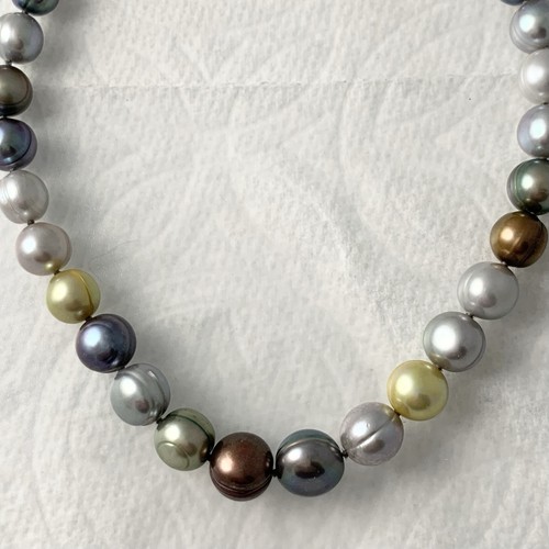 Collana perle multicolore - di,