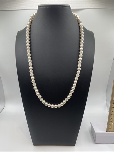 Collana perla finta tonda - perla,