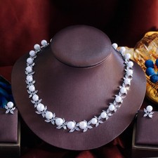 Collana tennis grandi perle