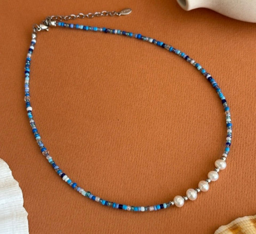 Collana perle vere - perle, acqua