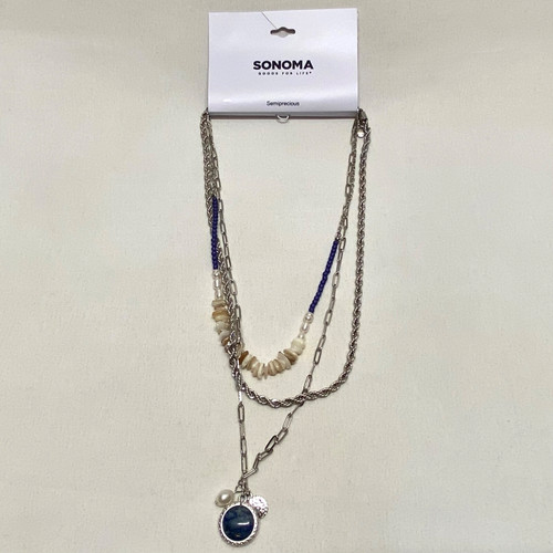 Collana strati con perle - a,